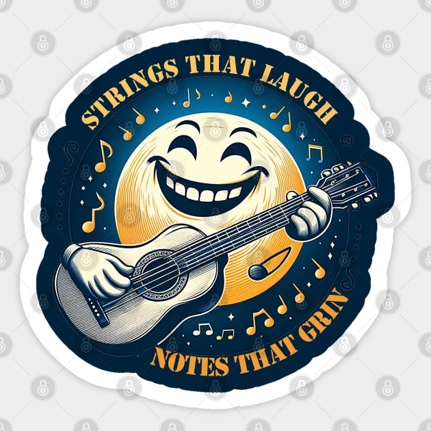 strings that laugh Sticker by AOAOCreation